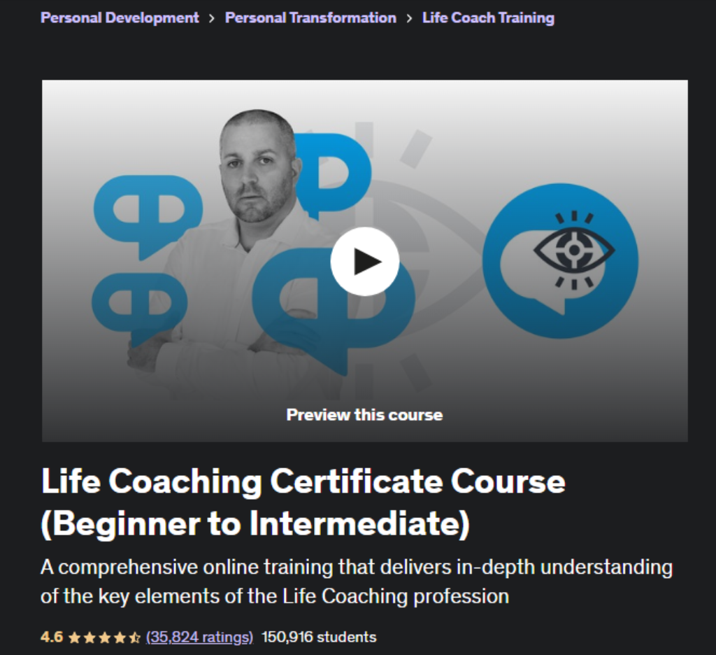 best courses for life coaching