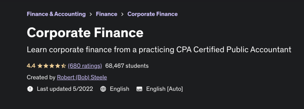 Best Courses To Take For Business:Corporate Finance