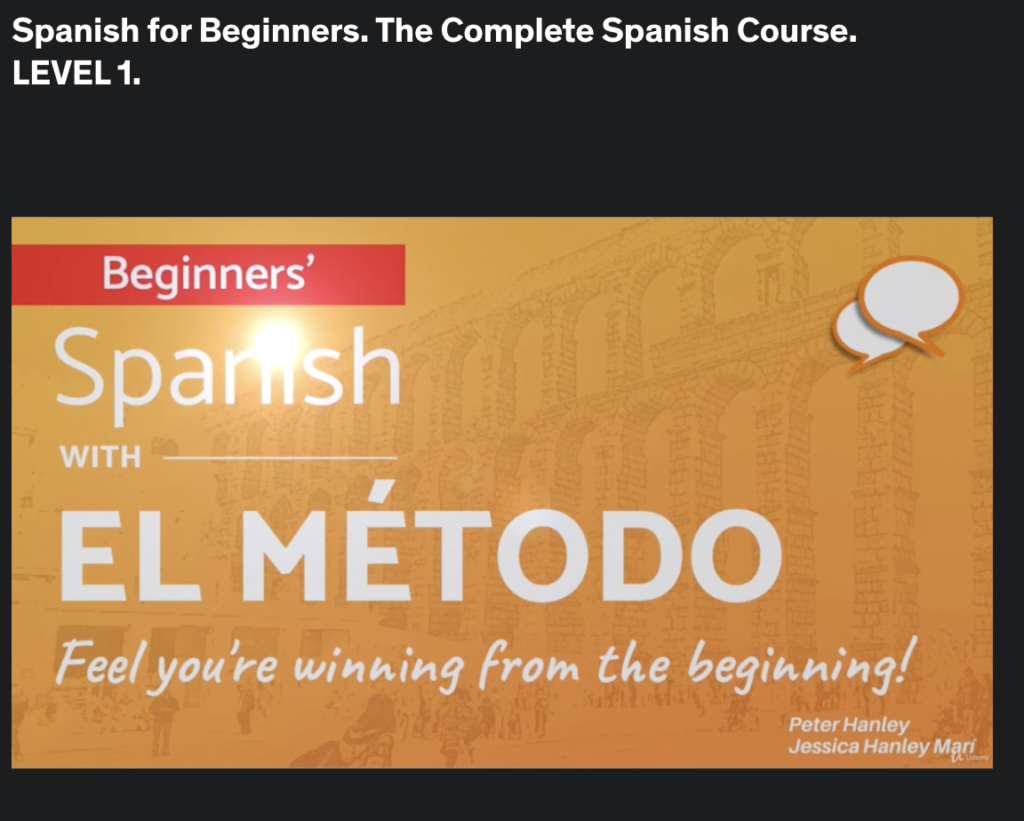 Spanish for Beginners. The Complete Spanish Course. LEVEL 1.