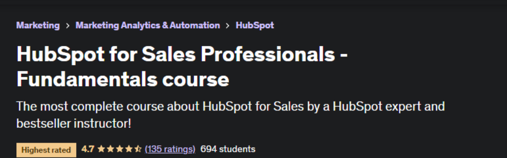 best courses for sales professionals