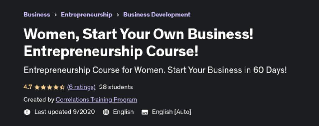 best courses for starting your own business