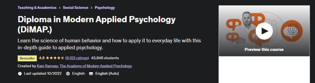 best psychology courses with certification
