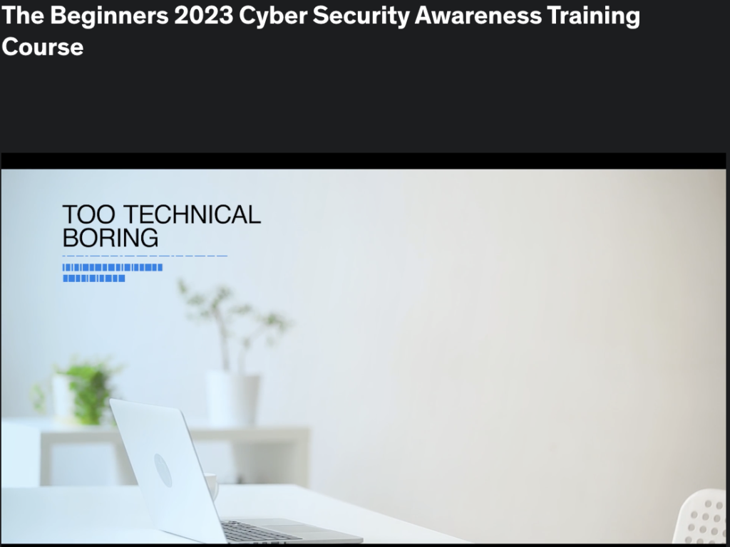 best cyber security courses certification and training