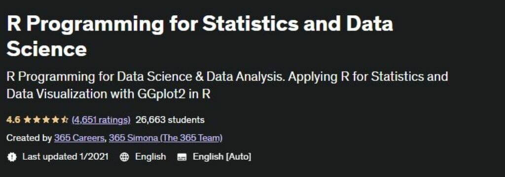 R Programming for Statistics and Data Science