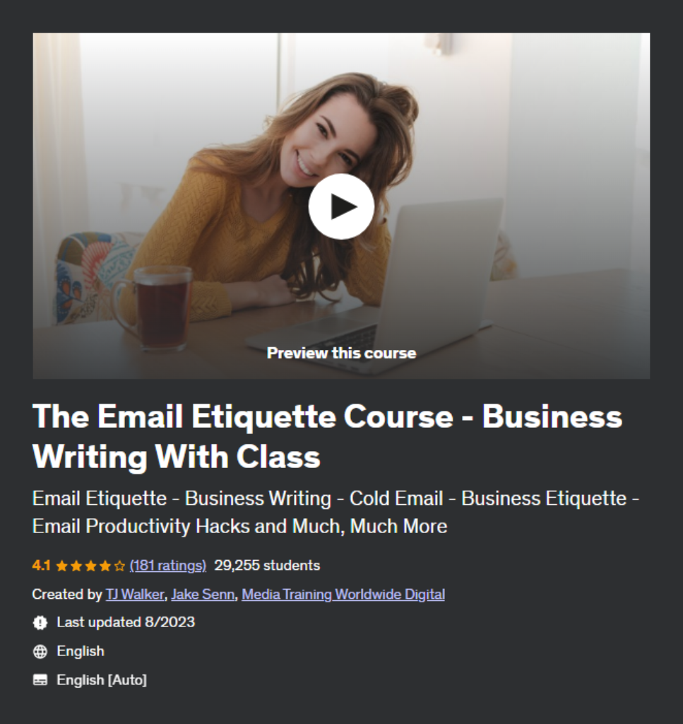 best email writing and etiquette courses 