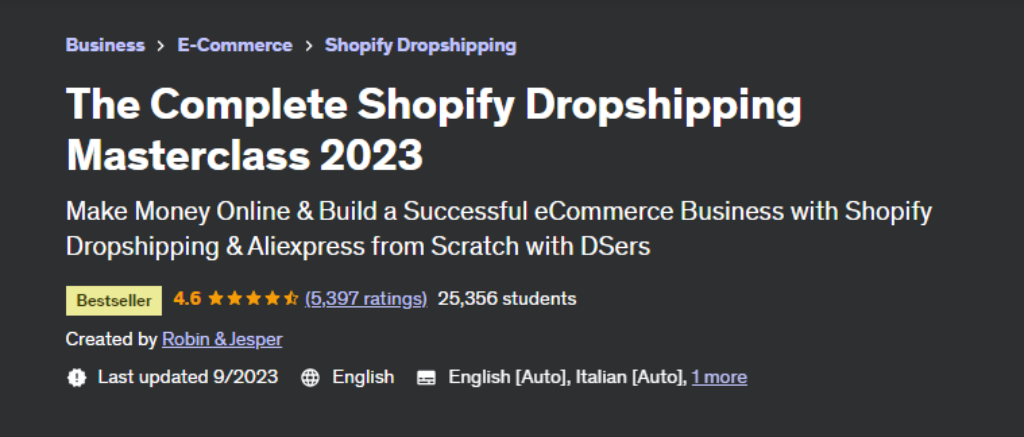 best dropshipping courses 