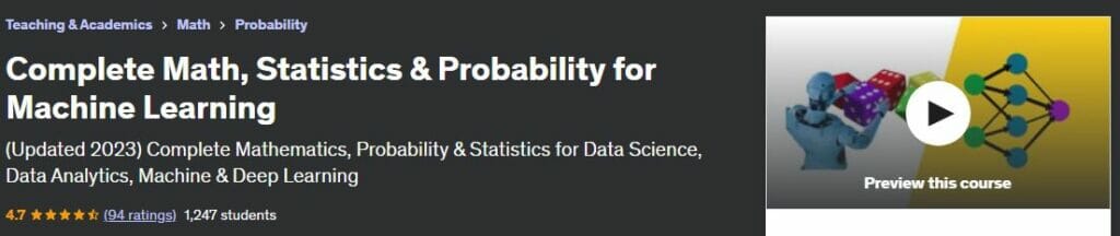 best probability and statistics courses